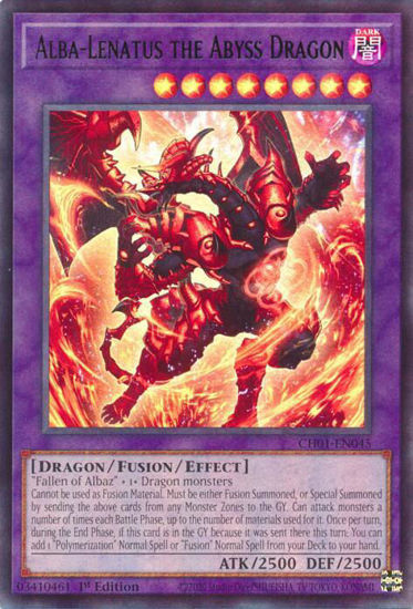 Alba-Lenatus the Abyss Dragon - CH01-EN045 - Ultra Rare 1st Edition