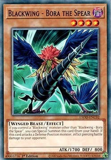 Blackwing - Bora the Spear - L5DD-ENC02 - Common 1st Edition