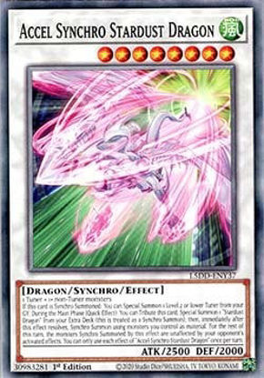 Accel Synchro Stardust Dragon - L5DD-ENY37 - Common 1st Edition