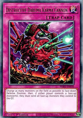 Destructive Daruma Karma Cannon - PHRE-EN030 - Rare 1st Edition