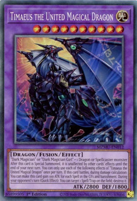 Timaeus the United Magical Dragon - MZMU-EN012 - Collector's Rare 1st Edition