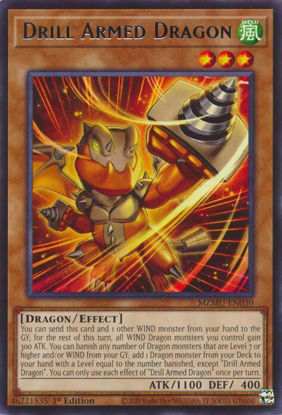 Drill Armed Dragon - MZMU-EN030 - Rare 1st Edition