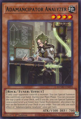 Adamancipator Analyzer - MZMU-EN093 - Rare 1st Edition