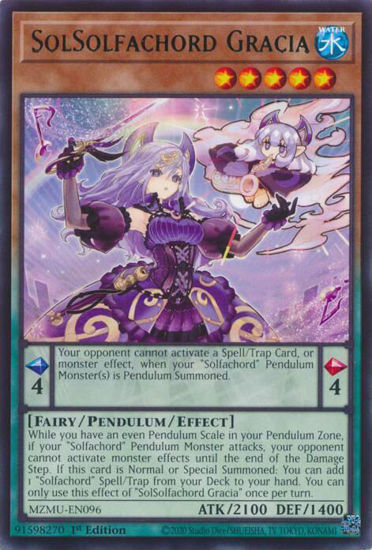 SolSolfachord Gracia - MZMU-EN096 - Rare 1st Edition