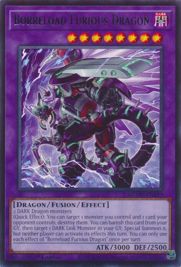 Borreload Furious Dragon - MZMU-EN099 - Rare 1st Edition