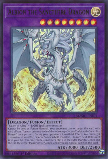 Albion the Sanctifire Dragon - MZMU-EN101 - Ultra Rare 1st Edition
