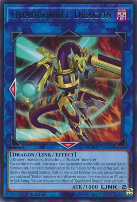 Quadborrel Dragon - MZMU-EN108 - Rare 1st Edition