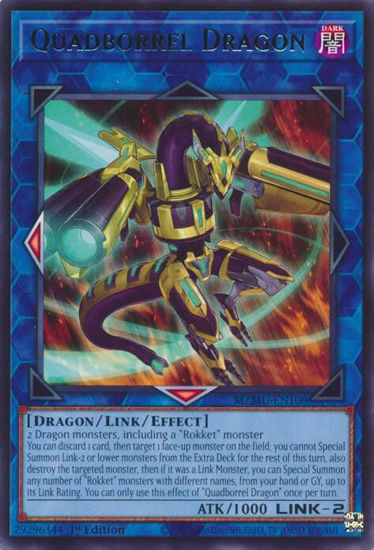 Quadborrel Dragon - MZMU-EN108 - Rare 1st Edition