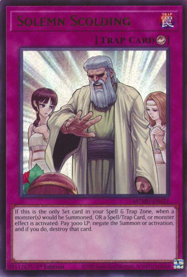 Solemn Scolding - MZMU-EN121 - Ultra Rare 1st Edition