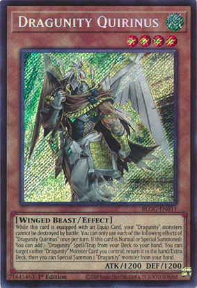 Dragunity Quirinus - BLGG-EN011 - Secret Rare 1st Edition