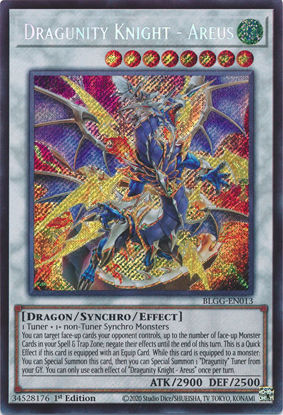Dragunity Knight - Areus - BLGG-EN013 - Secret Rare 1st Edition
