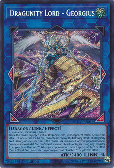 Dragunity Lord - Georgius - BLGG-EN014 - Secret Rare 1st Edition