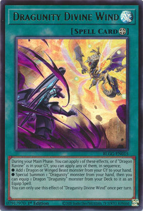 Dragunity Divine Wind - BLGG-EN015 - Ultra Rare 1st Edition