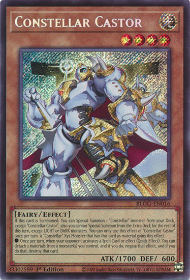 Constellar Castor - BLGG-EN016 - Secret Rare 1st Edition