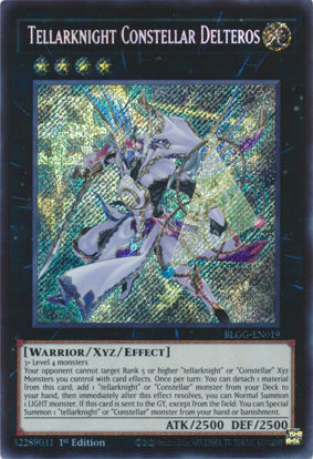 Tellarknight Constellar Delteros - BLGG-EN019 - Secret Rare 1st Edition