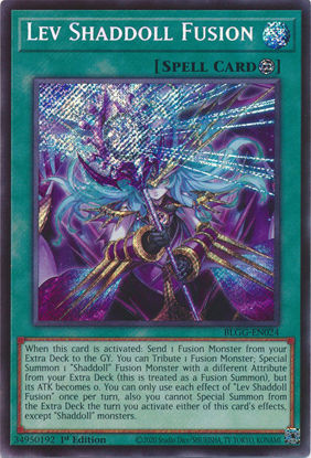 Lev Shaddoll Fusion - BLGG-EN024 - Secret Rare 1st Edition