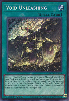 Void Unleashing - BLGG-EN025 - Secret Rare 1st Edition