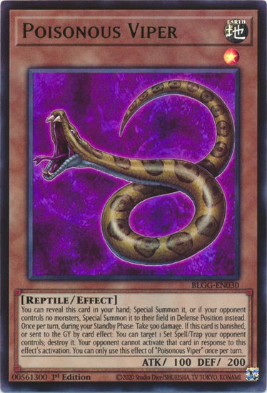 Poisonous Viper - BLGG-EN030 - Ultra Rare 1st Edition