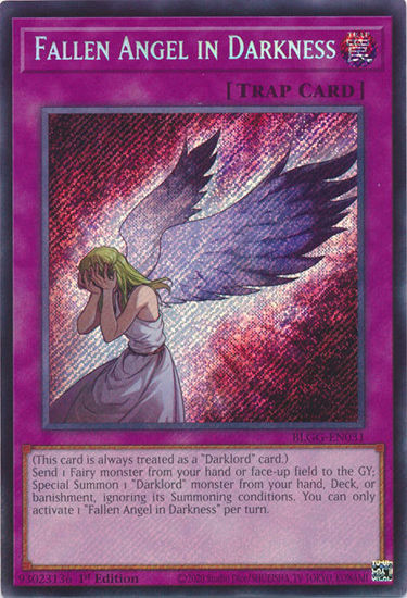 Fallen Angel in Darkness - BLGG-EN031 - Secret Rare 1st Edition