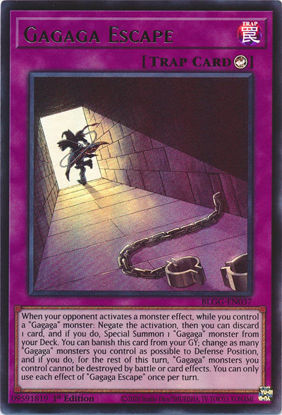 Gagaga Escape - BLGG-EN037 - Ultra Rare 1st Edition