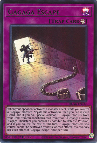 Gagaga Escape - BLGG-EN037 - Ultra Rare 1st Edition