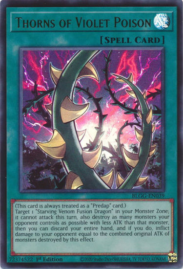 Thorns of Violet Poison - BLGG-EN039 - Ultra Rare 1st Edition