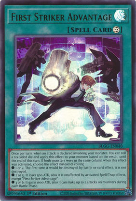 First Striker Advantage - BLGG-EN048 - Ultra Rare 1st Edition