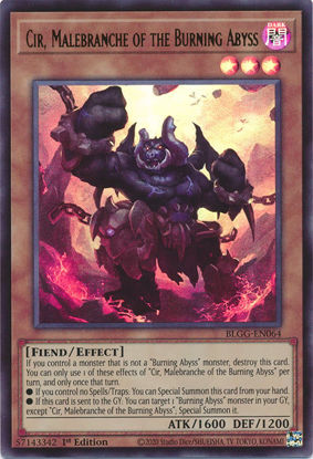 Cir, Malebranche of the Burning Abyss - BLGG-EN064 - Ultra Rare 1st Edition