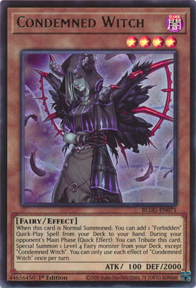 Condemned Witch - BLGG-EN071 - Ultra Rare 1st Edition