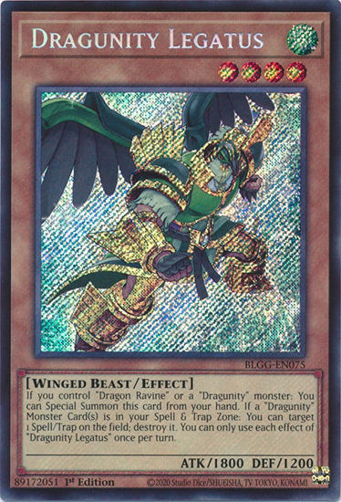 Dragunity Legatus - BLGG-EN075 - Secret Rare 1st Edition