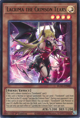Lacrima the Crimson Tears - BLGG-EN081 - Ultra Rare 1st Edition