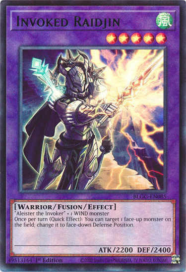 Invoked Raidjin - BLGG-EN085 - Ultra Rare 1st Edition