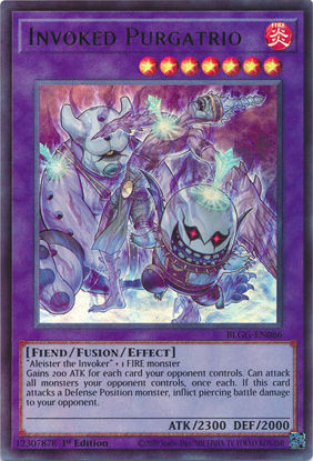 Invoked Purgatrio - BLGG-EN086 - Ultra Rare 1st Edition