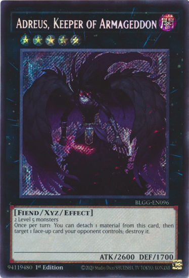 Adreus, Keeper of Armageddon - BLGG-EN096 - Secret Rare 1st Edition