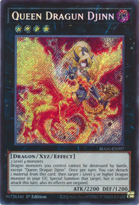 Queen Dragun Djinn - BLGG-EN097 - Secret Rare 1st Edition