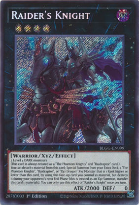 Raider's Knight - BLGG-EN099 - Secret Rare 1st Edition