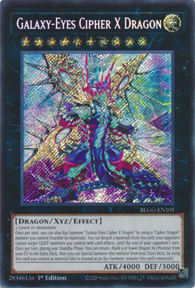 Galaxy-Eyes Cipher X Dragon - BLGG-EN101 - Secret Rare 1st Edition