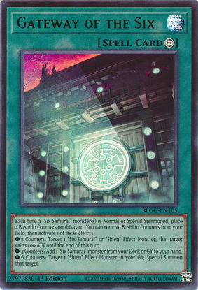 Gateway of the Six - BLGG-EN105 - Ultra Rare 1st Edition