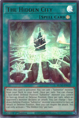 The Hidden City - BLGG-EN115 - Ultra Rare 1st Edition