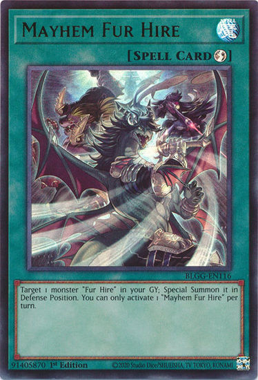 Mayhem Fur Hire - BLGG-EN116 - Ultra Rare 1st Edition