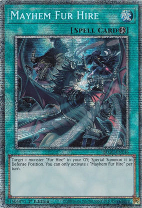 Mayhem Fur Hire - BLGG-EN116 - Starlight Rare 1st Edition