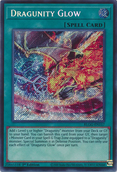 Dragunity Glow - BLGG-EN117 - Secret Rare 1st Edition
