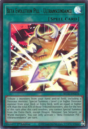 Beta Evolution Pill - Ultranscendance - BLGG-EN124 - Ultra Rare 1st Edition