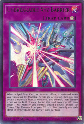 Unbreakable Xyz Barrier - BLGG-EN135 - Ultra Rare 1st Edition