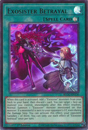 Exosister Betrayal - BLGG-EN130 - Ultra Rare 1st Edition