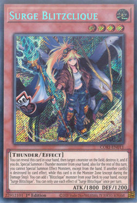 Surge Blitzclique - CORI-EN011 - Secret Rare 1st Edition