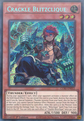 Crackle Blitzclique - CORI-EN012 - Secret Rare 1st Edition