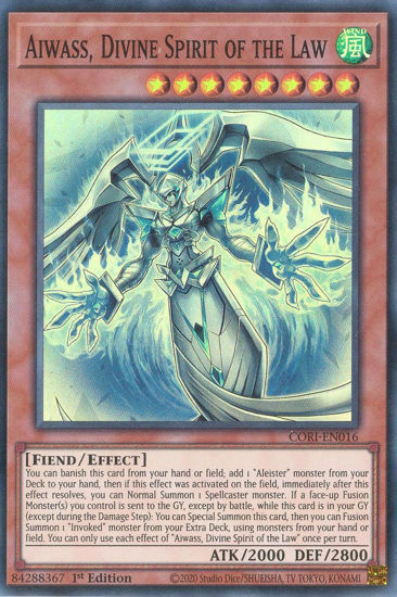 Aiwass, Divine Spirit of the Law - CORI-EN016 - Super Rare 1st Edition