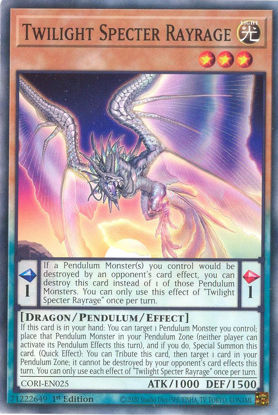 Twilight Specter Rayrage - CORI-EN025 - Common 1st Edition