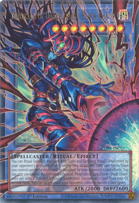 Magician of Dark Chaos - Black Chaos - CORI-EN027 - Extended Art | Ultra Rare 1st Edition